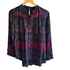 ⭐️ PLENTY BY TRACY REESE Batik Popover Tunic Top